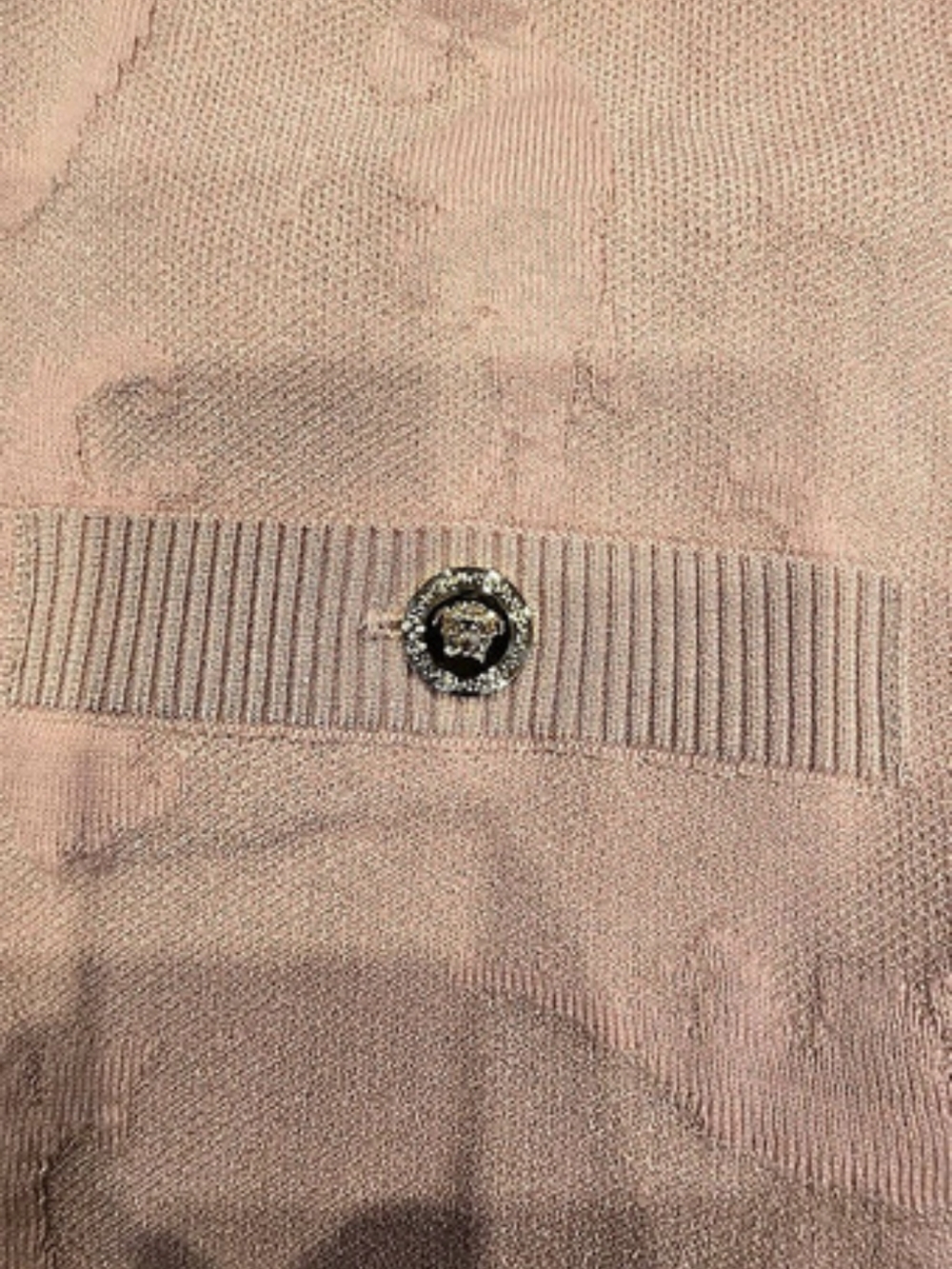 Versace Wool Crochet-Stitch Knit Mini Skirt Pink Size 42 - Picture 5 of 6